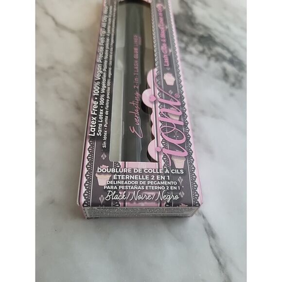 2 IONI BLACK LASH GLUE 2 IN 1 LINER Precise Felt Tip Pen Long Wear - Picture 4 of 9